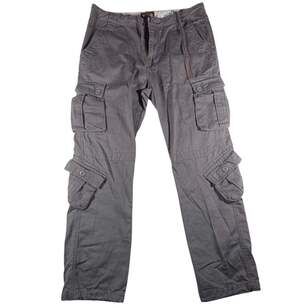 Matchstick Cargo Pants Size 36 Gray Cotton Multi Pocket Utility